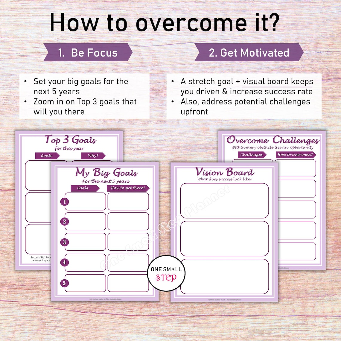 2023 Yearly Goal Planner Goal Setting Workbooks Printable - Etsy