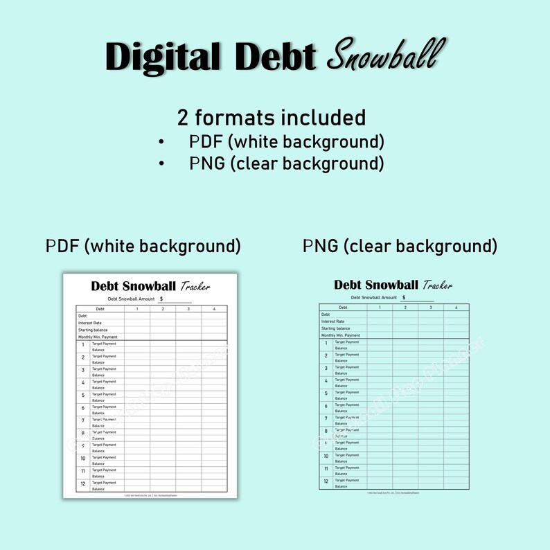 Digital Debt Snowball Tracker, Debt Payoff Debt Payment Planner, Personal Finance iPad Budget Planner, Goodnotes Credit Card Tracker image 8