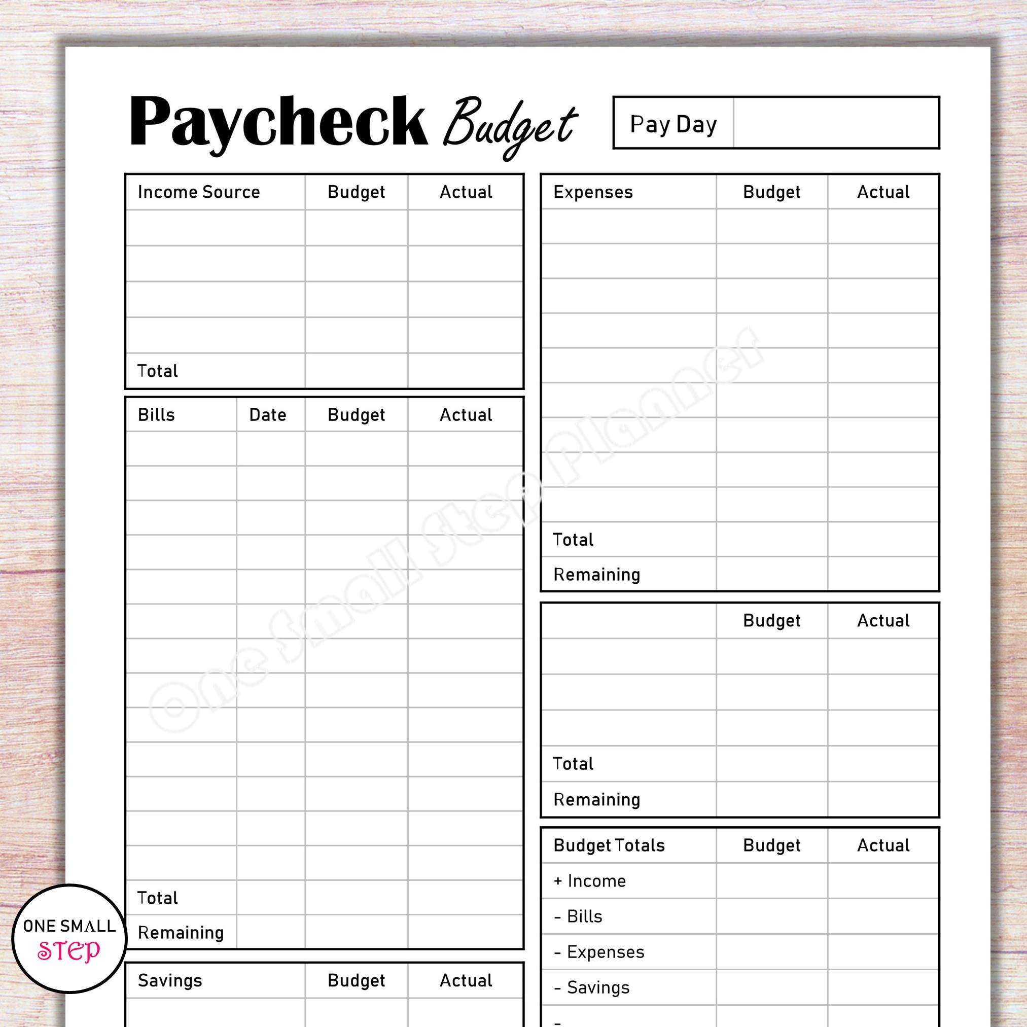 Digital Budget By Paycheck Ipad Budget Planner OneNote Etsy
