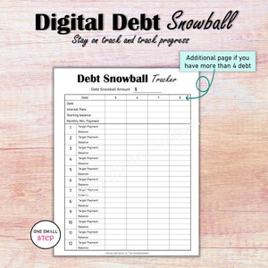 Digital Debt Snowball Tracker, Debt Payoff Debt Payment Planner, Personal Finance iPad Budget Planner, Goodnotes Credit Card Tracker image 4