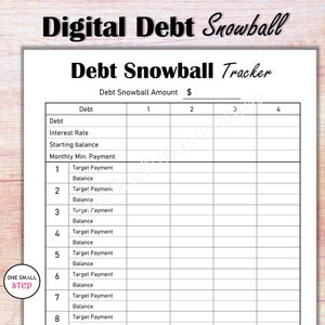 Digital Debt Snowball Tracker, Debt Payoff Debt Payment Planner, Personal Finance iPad Budget Planner, Goodnotes Credit Card Tracker image 6