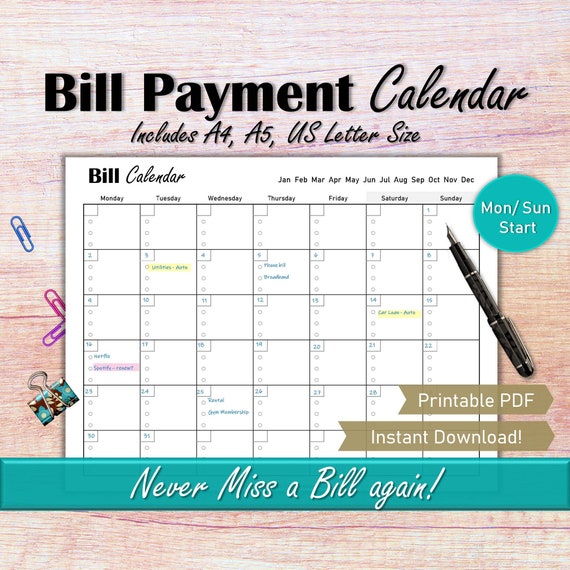 Pay Your Bills On Time