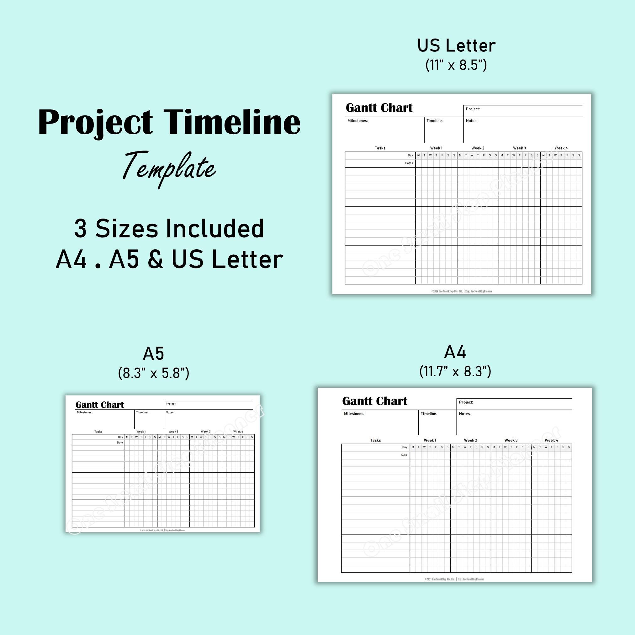 Project Time Management Planner Printable Project Management | Etsy