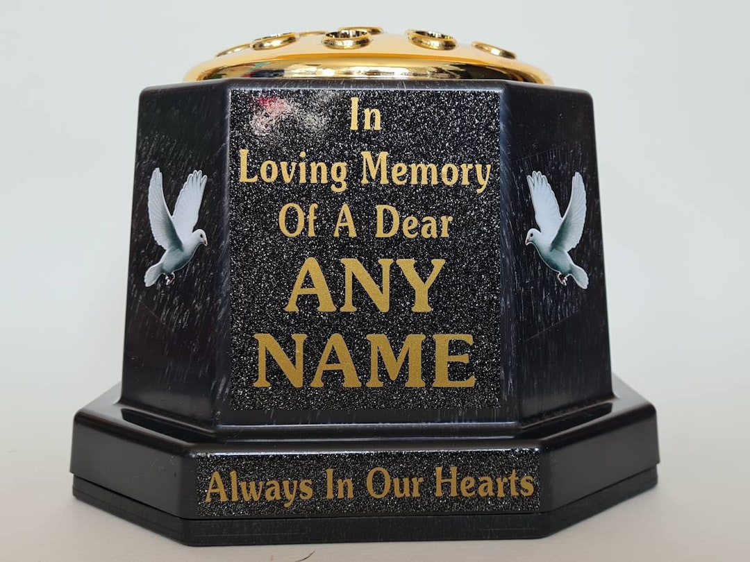 Personalised Graveside Flower Vase Memorial Flower Planter Etsy UK