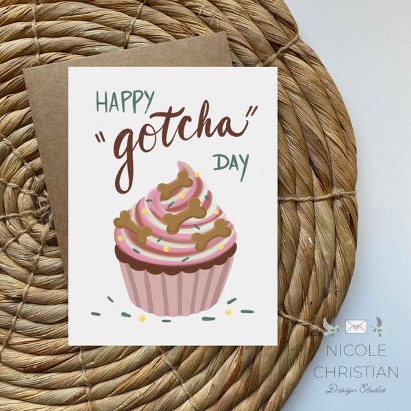 Pet birthday card, cards for pets, happy adoption day, happy gotcha day, dog birthday card, cat birthday card, congrats on the new pet, dog