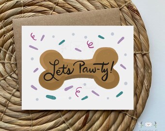 Pet birthday card, cards for pets, happy adoption day, happy gotcha day, dog birthday card, cat birthday card, congrats on the new pet