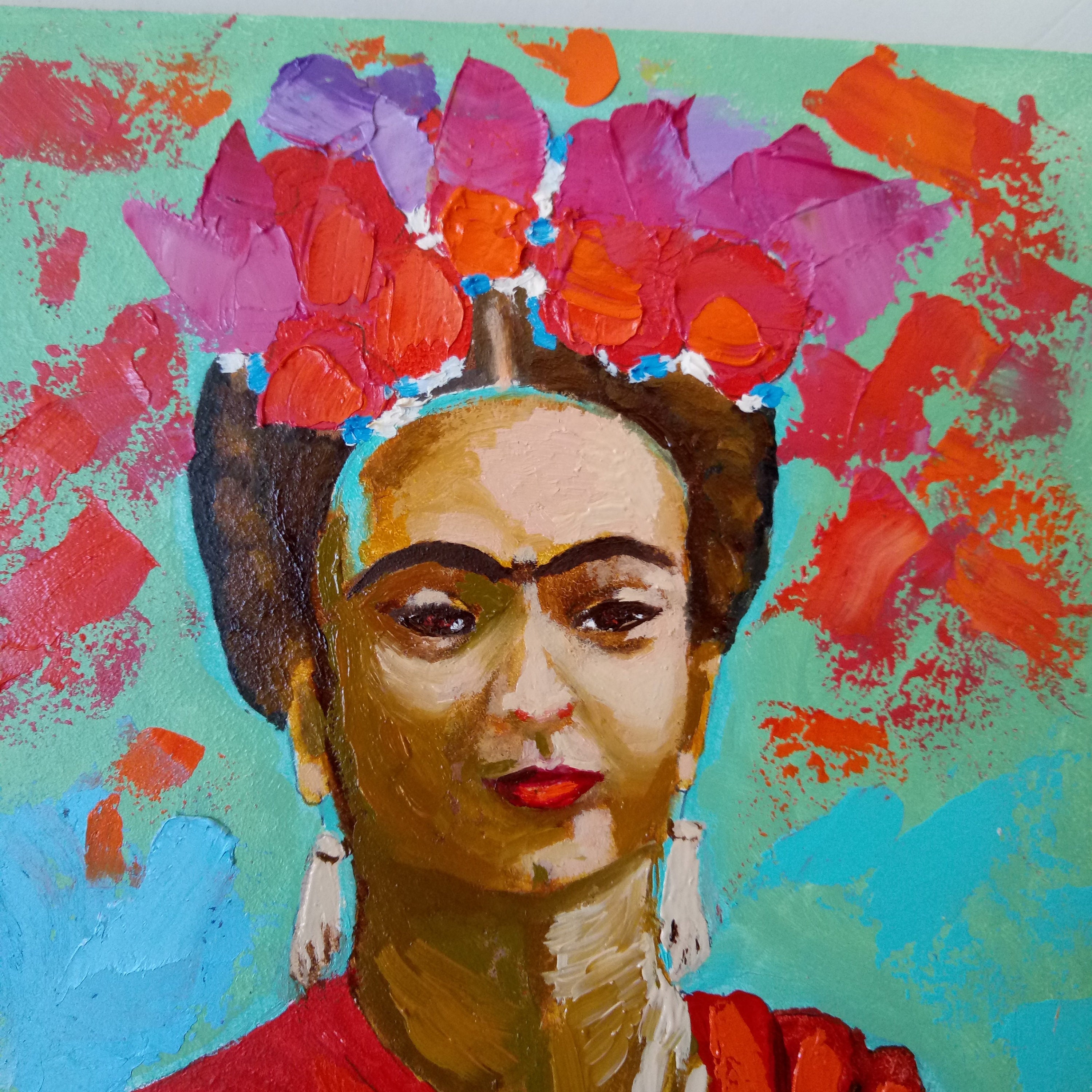 Memory of Frida Frida Kahlo painting Original art portrait | Etsy