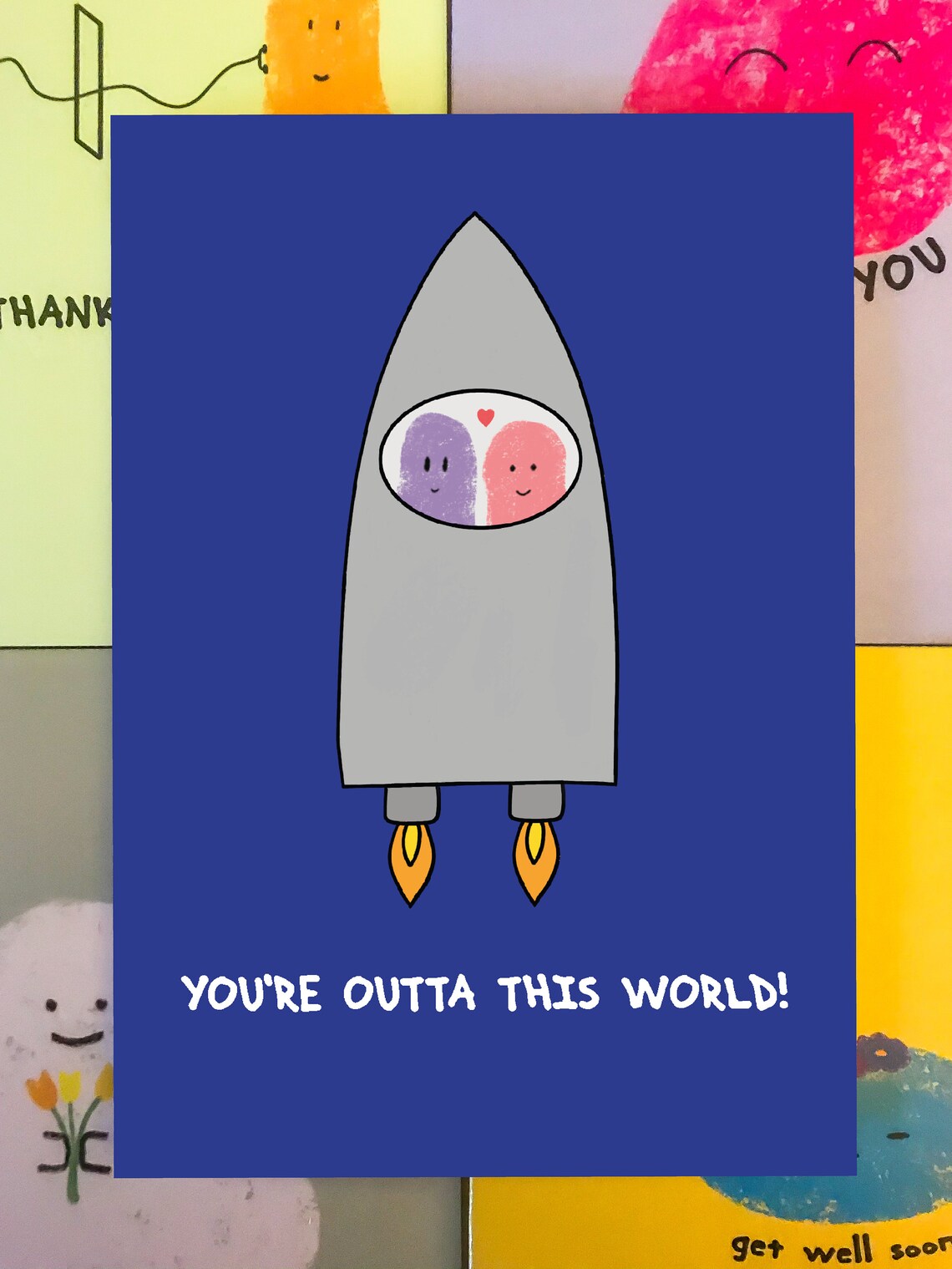 You're Outta This World Card Valentines Card | Etsy