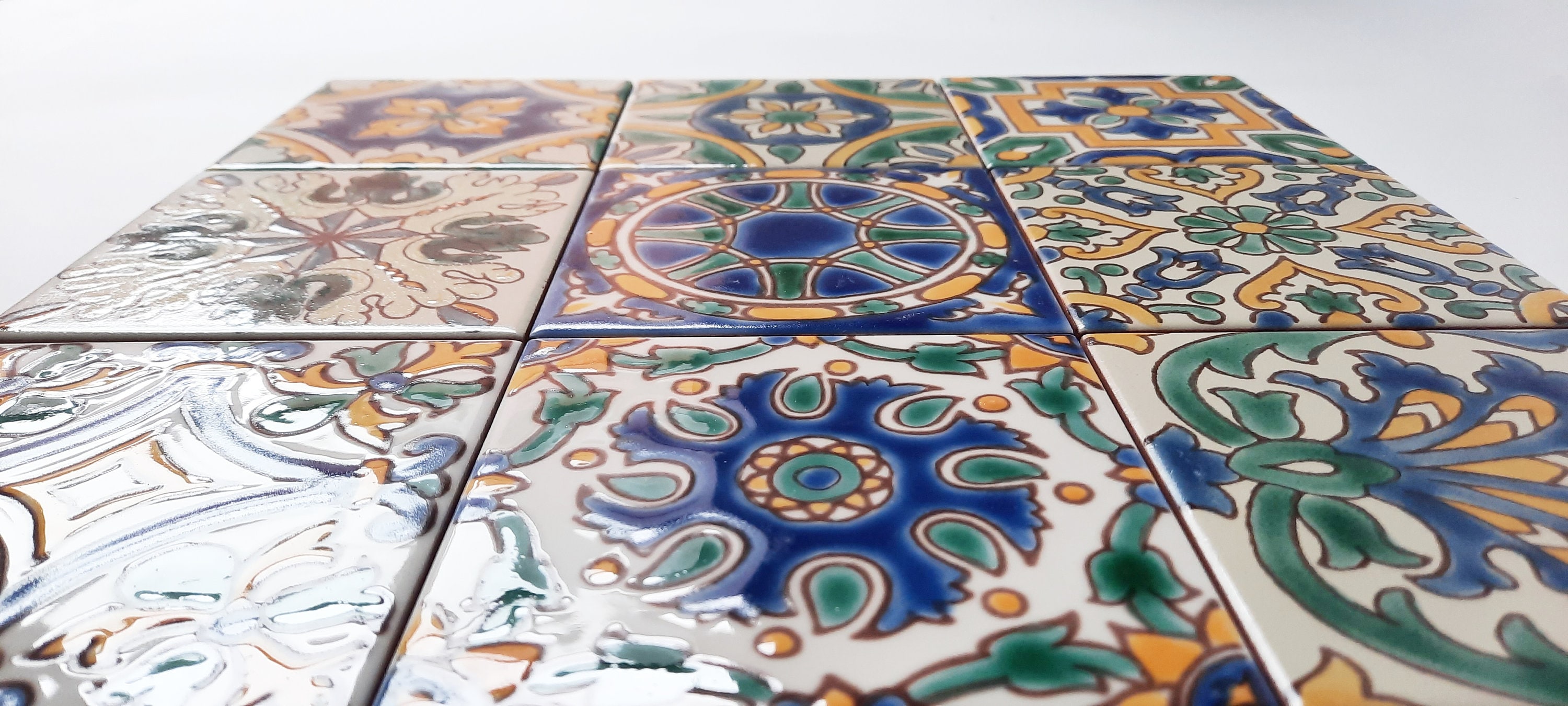 Decorative Ceramic Tiles Hand Painted Indoor & Outdoor Floor Etsy