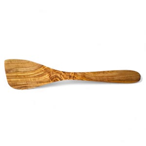 Puede incluir: Una esp&aacute;tula de madera con un acabado de madera natural. La esp&aacute;tula tiene una hoja ancha y plana y un mango largo.