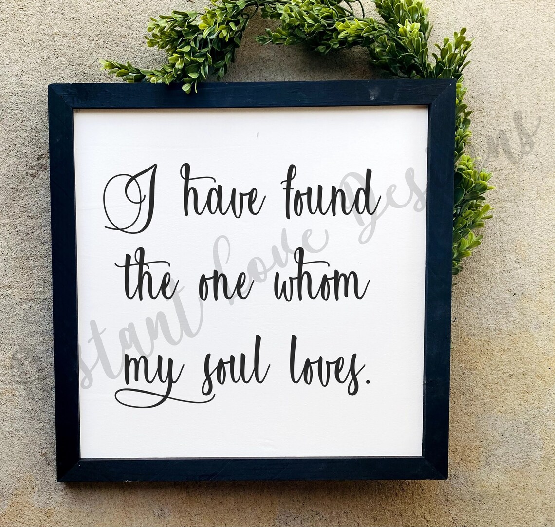 The One Quote Farmhouse Wall Decor Wall Art Love Quotes Etsy