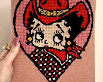 Wzór krzyżykowy Betty Boop
