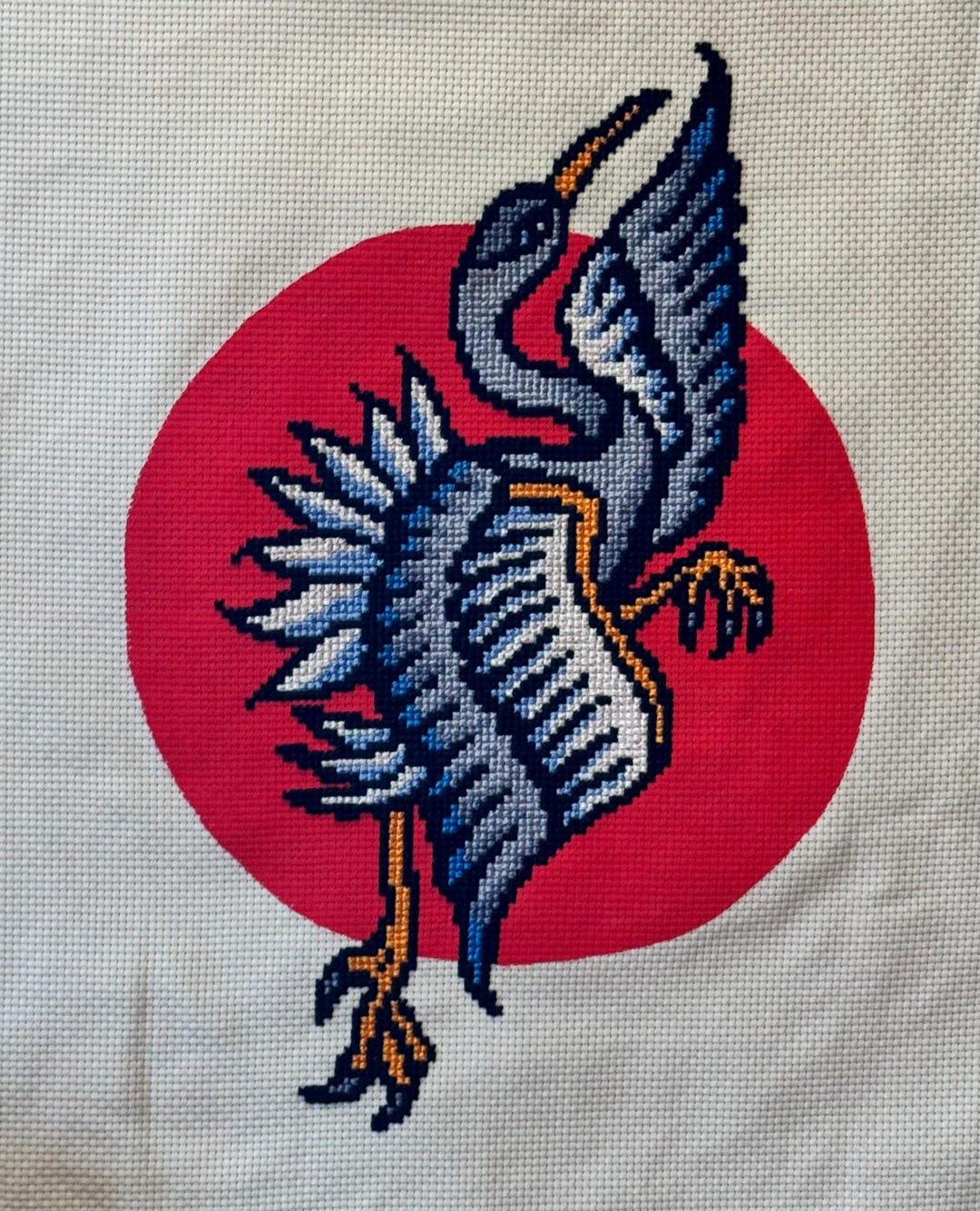 Crane Cross Stitch Pattern - Etsy