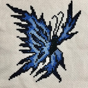 Ice Butterfly Cross Stitch Pattern