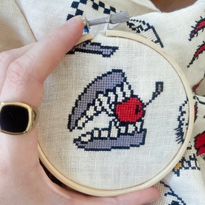 You Ripe, I Eat You. Cross stitch pattern.