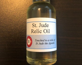 Saint Jude Devotional Relic Holy Oil Pack (Touched to a relic of Saint Jude the Apostle)