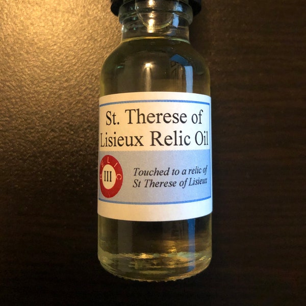 Saint Therese of Lisieux Devotional Relic Holy Oil Pack (Touched to a relic of Saint Therese of the Child Jesus)