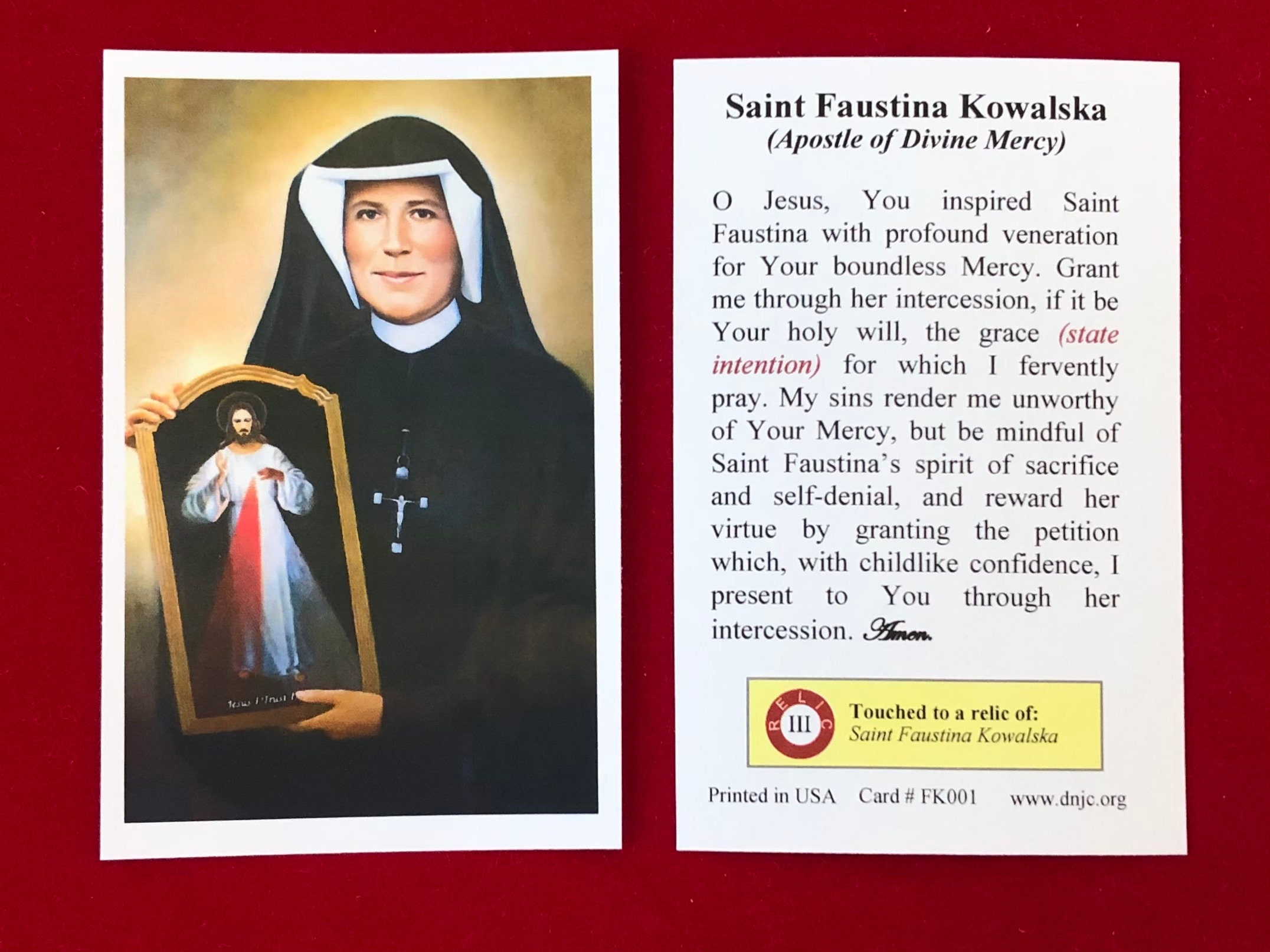 Santa Faustina Kowalska (Apostola della Divina Misericordia