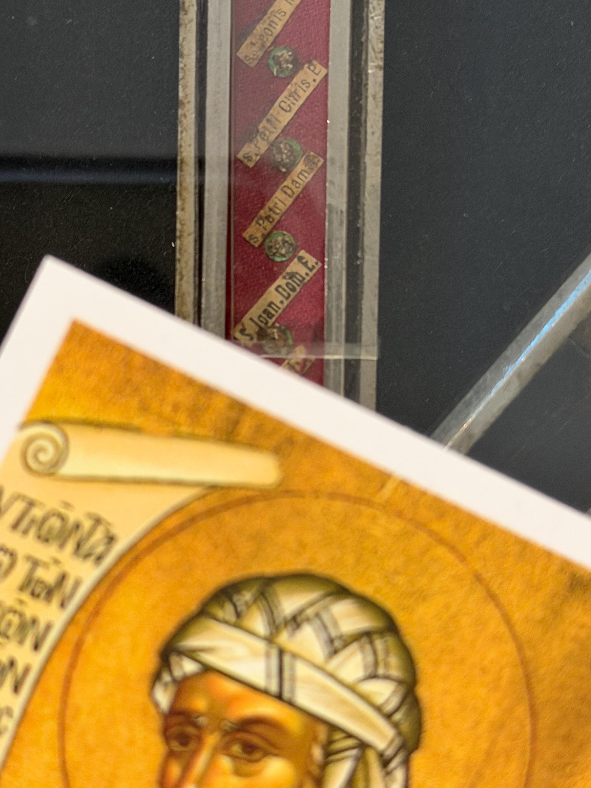 Saint John Damascene Third Class Relic Holy Cards (touched to a Relic ...