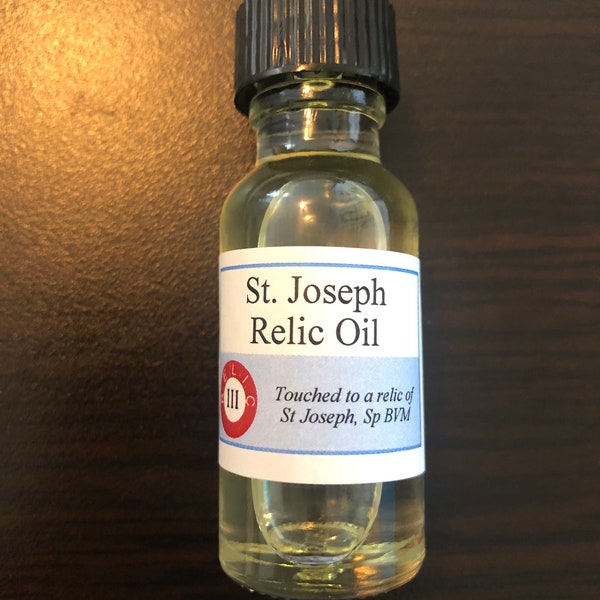 Saint Joseph Devotional Relic Holy Oil Pack (Touched to a relic of Saint Joseph)
