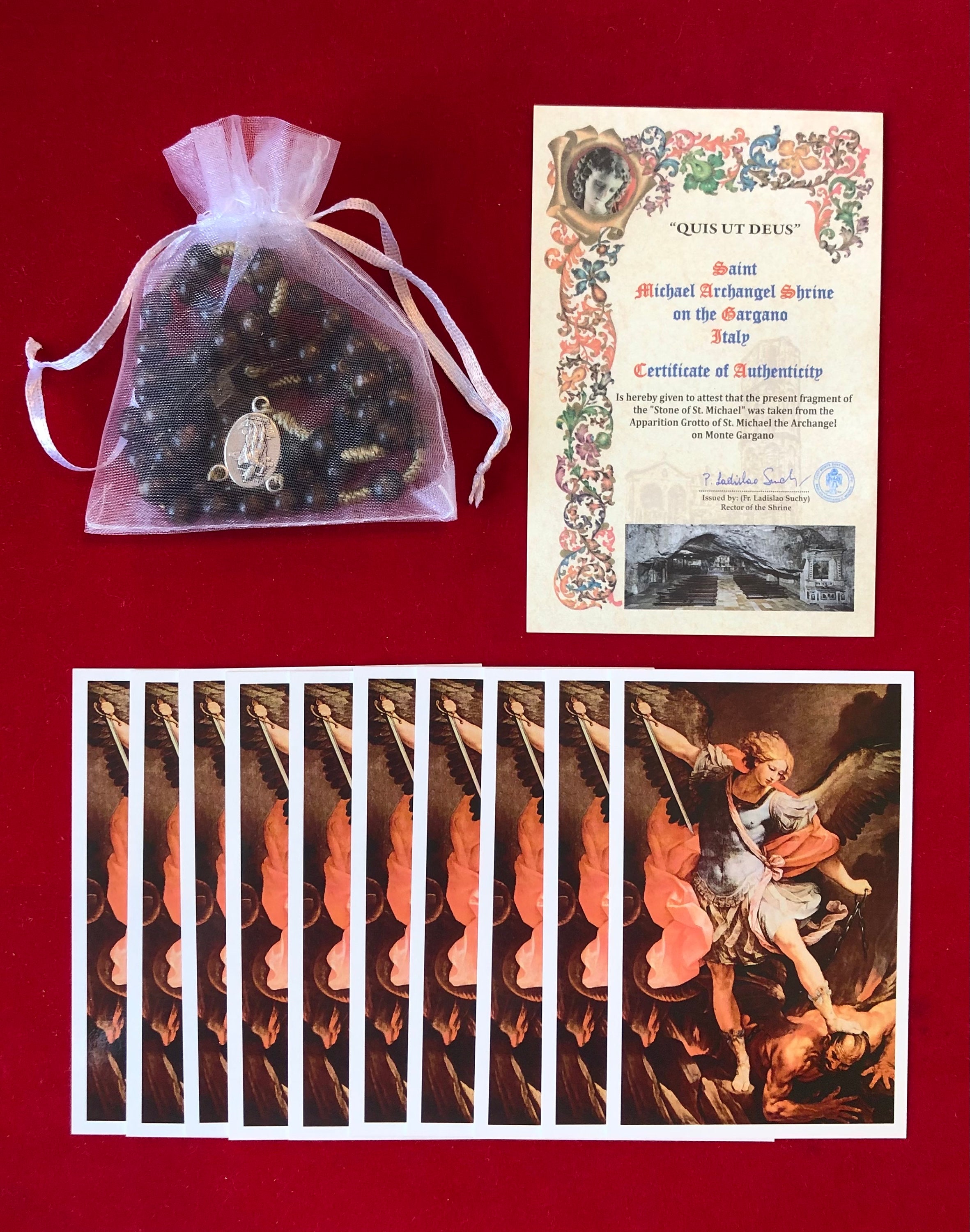 Relic Stone Rosary of Saint Michael the Archangel - Genuine Relic Stone Rosary of Saint Michael the Archangel - Genuine