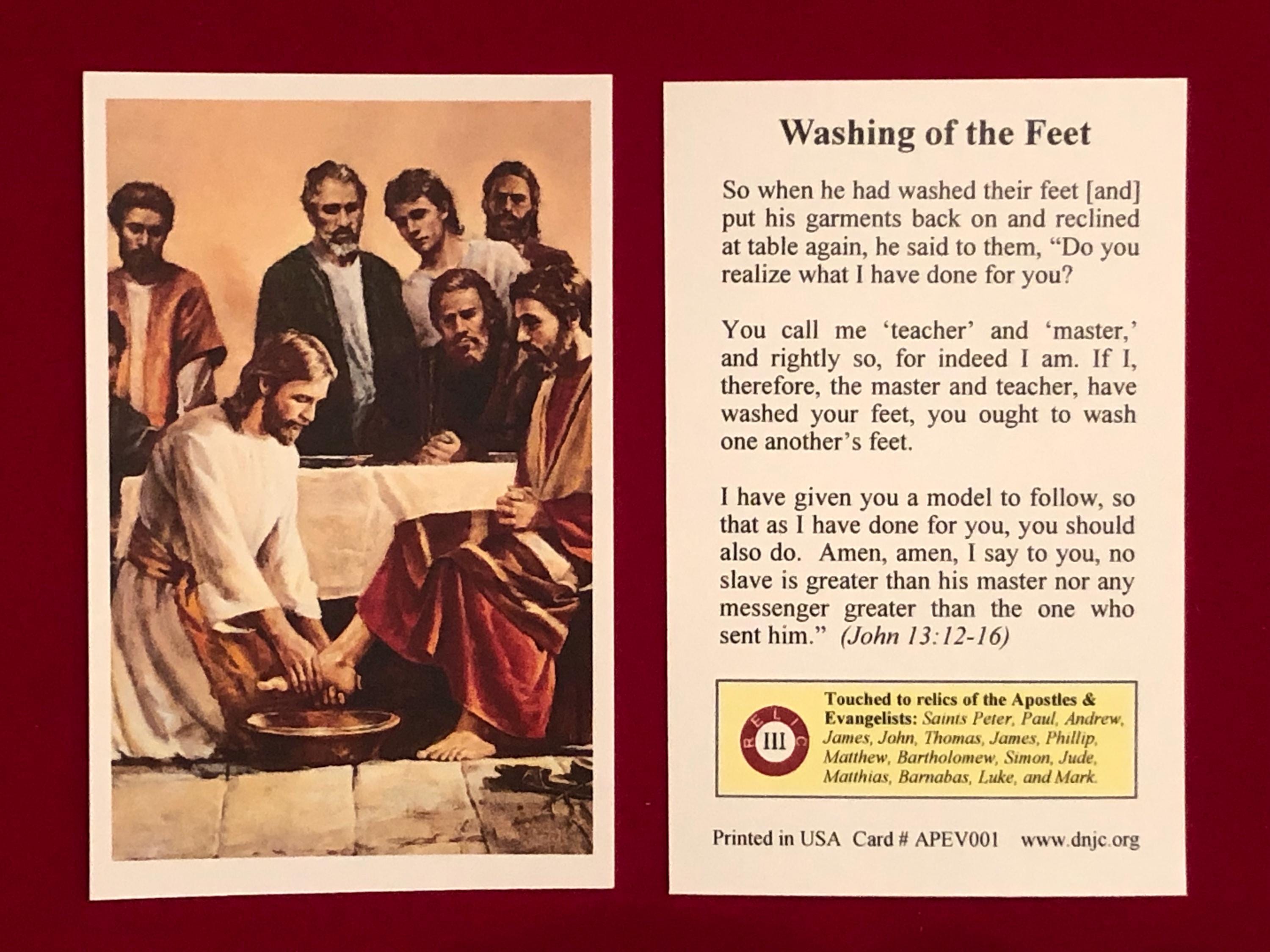 Immagine sacra della reliquia di terza classe della lavanda dei