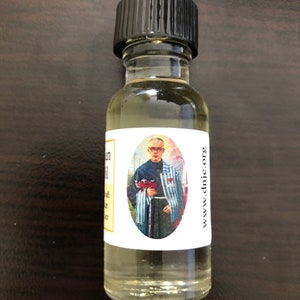 Saint Maximilian Kolbe Devotional Relic Holy Oil Pack Touched to a relic of Saint Kolbe image 2