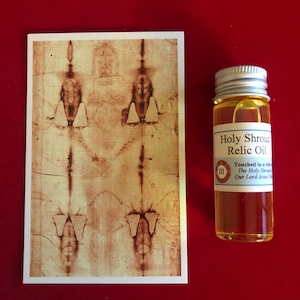 Holy Shroud Relic Holy Oil Pack (aangeraakt door een relikwie van de lijkwade van Turijn)