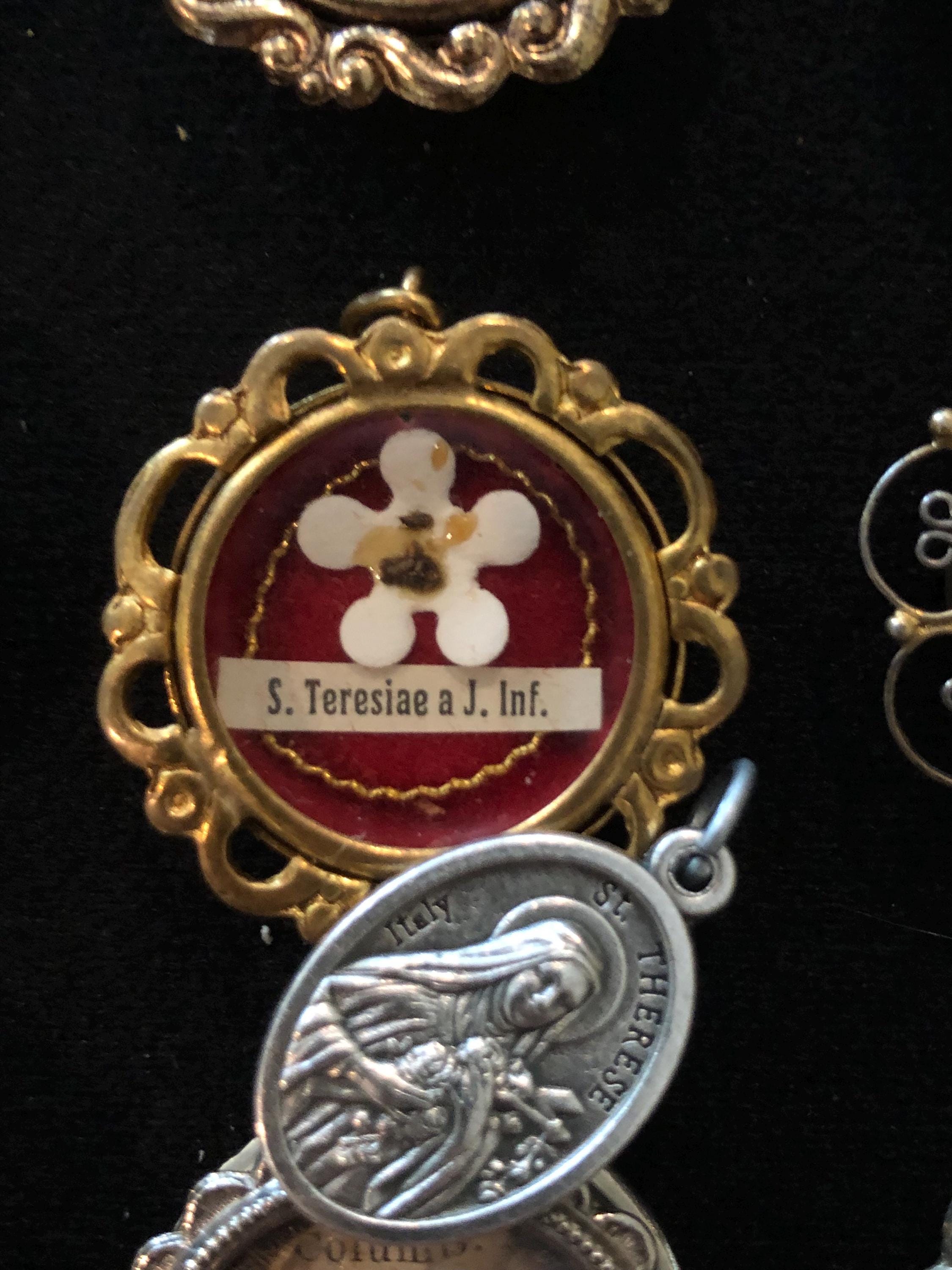 Saint Therese of Lisieux Relic Medal Pack - Third Class Relic Holy