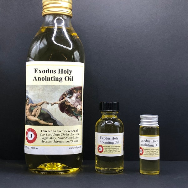 Exodus 30 Holy Anointing Oil (Touched to over 175 relics of Our Lord and the Saints) Exodus 30:22-25