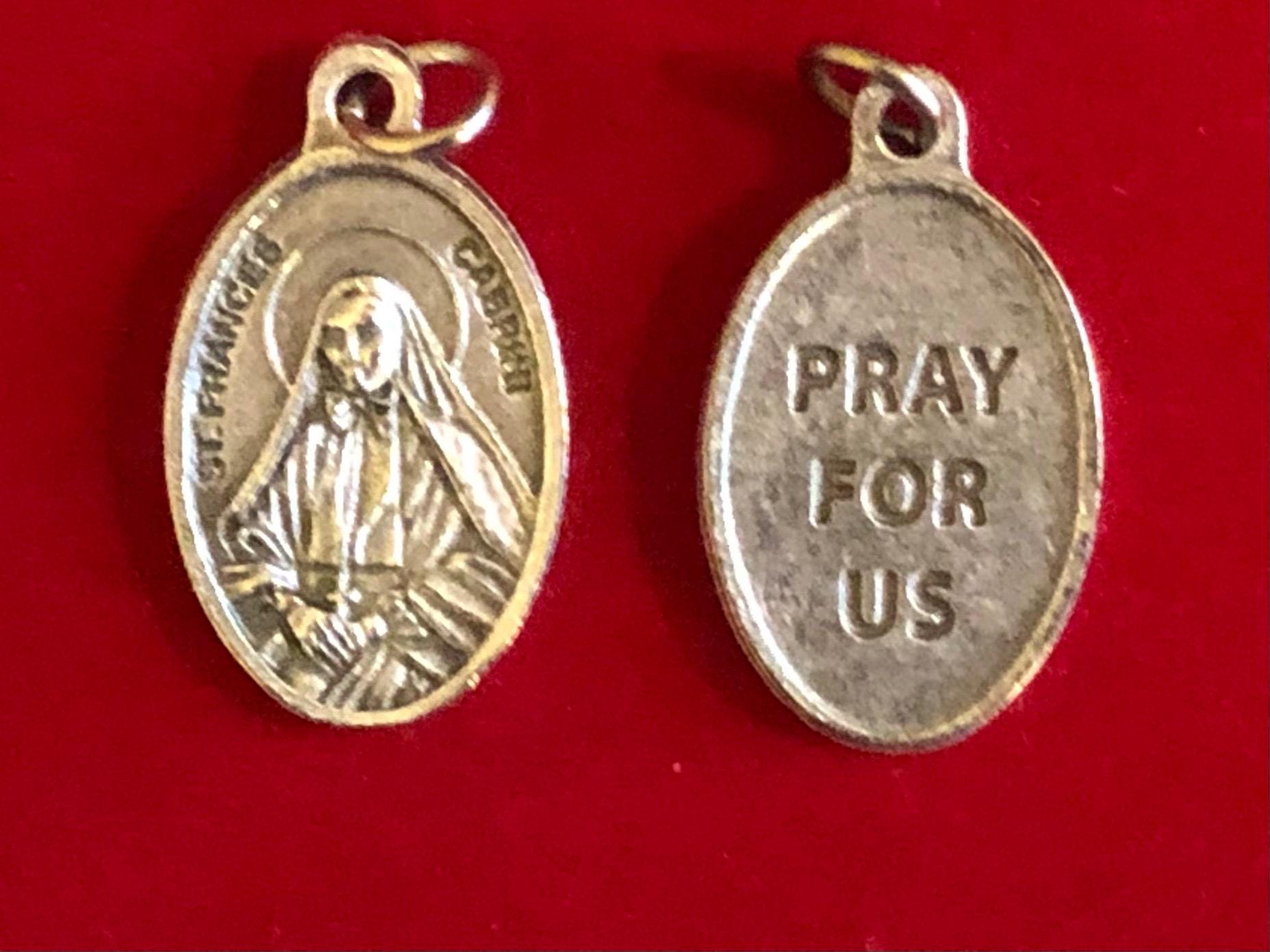Saint Frances X Cabrini Relic Medal Pack - Third Class Relic Holy Card ...