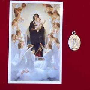 Holy House of Loreto Relic Medal Pack - Third Class Relic Holy Card & Medal  (Touched to relics of The Holy House of Loreto)