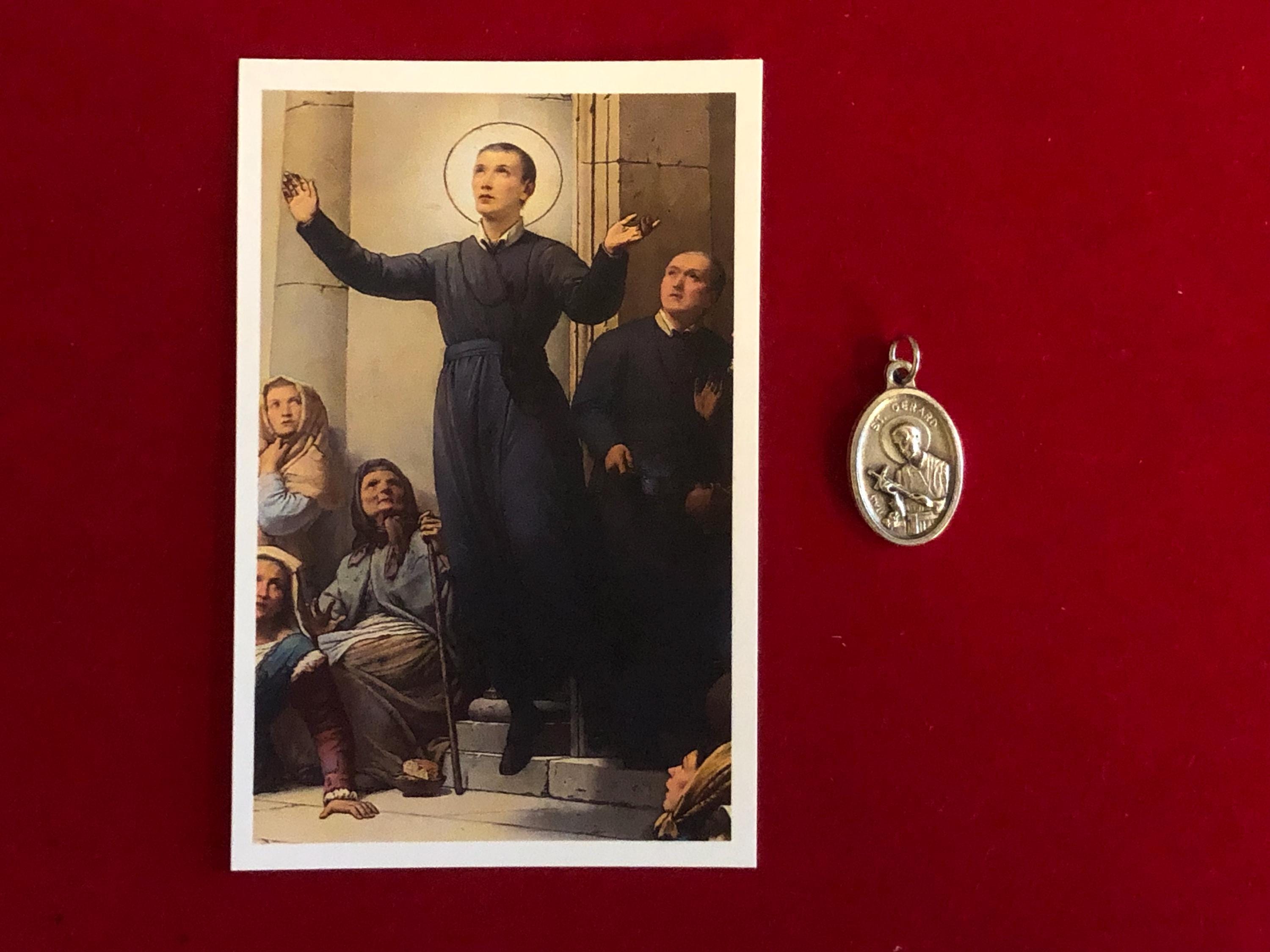 Saint Gerard Majella Relic Medal Pack - Third Class Relic Holy Card ...
