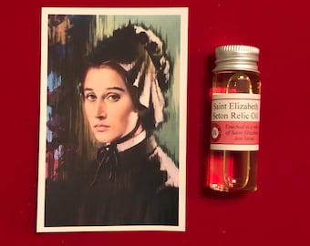 Saint Elizabeth Ann Seton Devotional Relic Holy Oil Pack (Touched to a relic of Mother Seton)