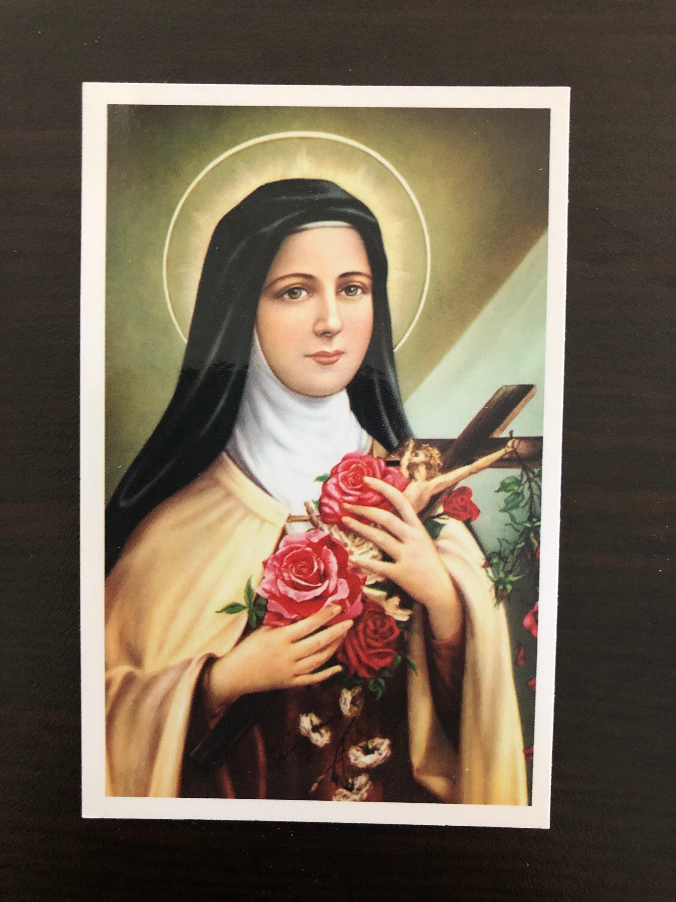 Saint Therese of Lisieux Third Class Relic Holy Card touched Etsy UK