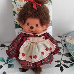 Monchhichi 1974 Sekiguchi Heart Apron Dress