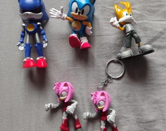 Sonic The Hedgehog Action Figure Jakks, Sonic no name figure, Sonic Prime Netflix Action Figure Tails Nine etc