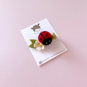 Ladybug hair clip, ladybug headband, spring hair clip, toddler headband