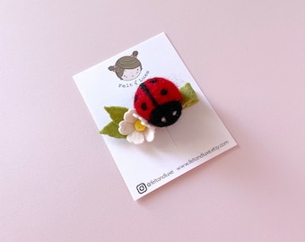 Ladybug hair clip, ladybug headband, spring hair clip, toddler headband