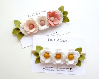 daisy flower crown, newborn flower crown/headband, Birthday crown