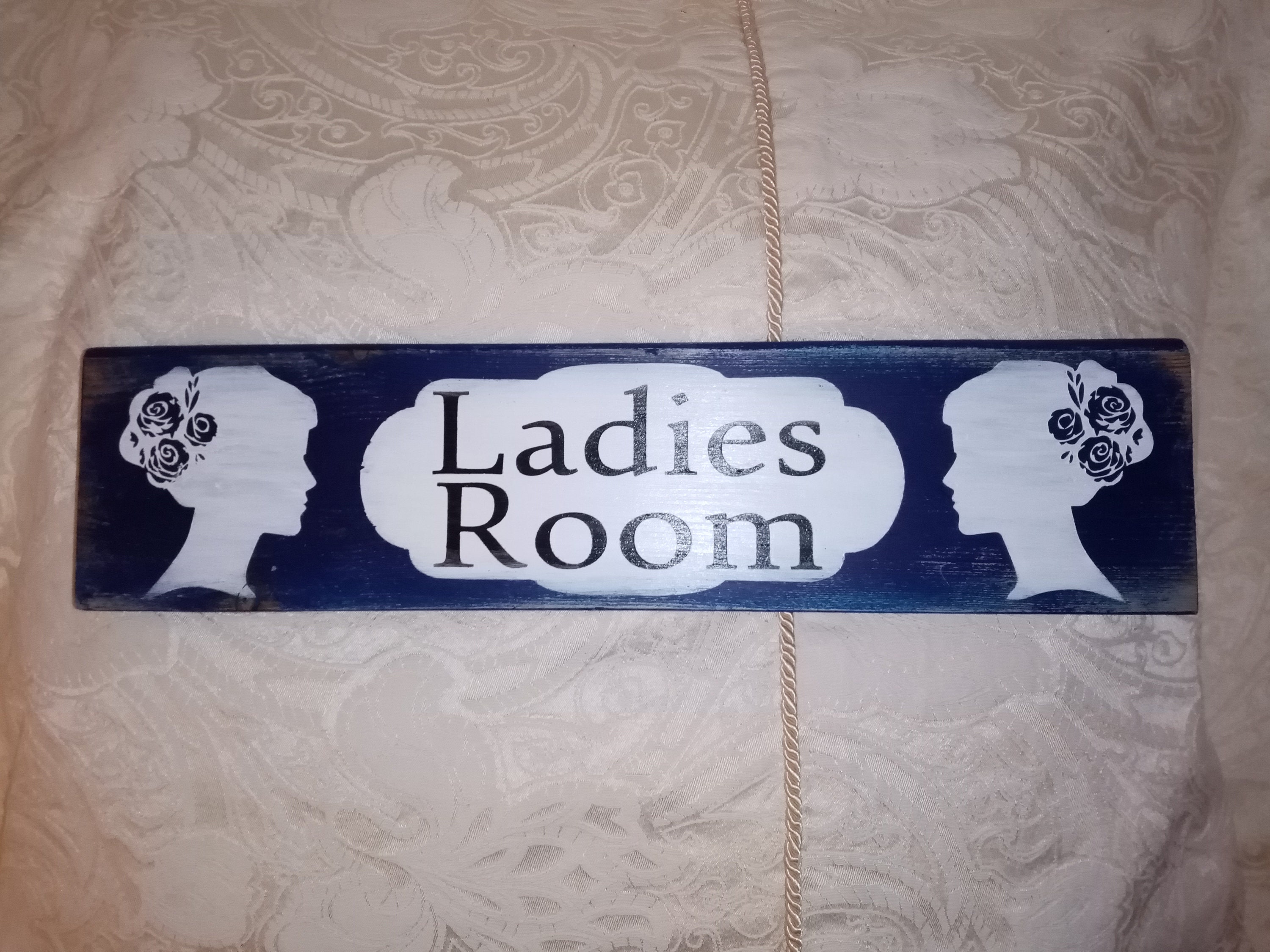Handmade Ladies Room Wooden Sign Etsy UK