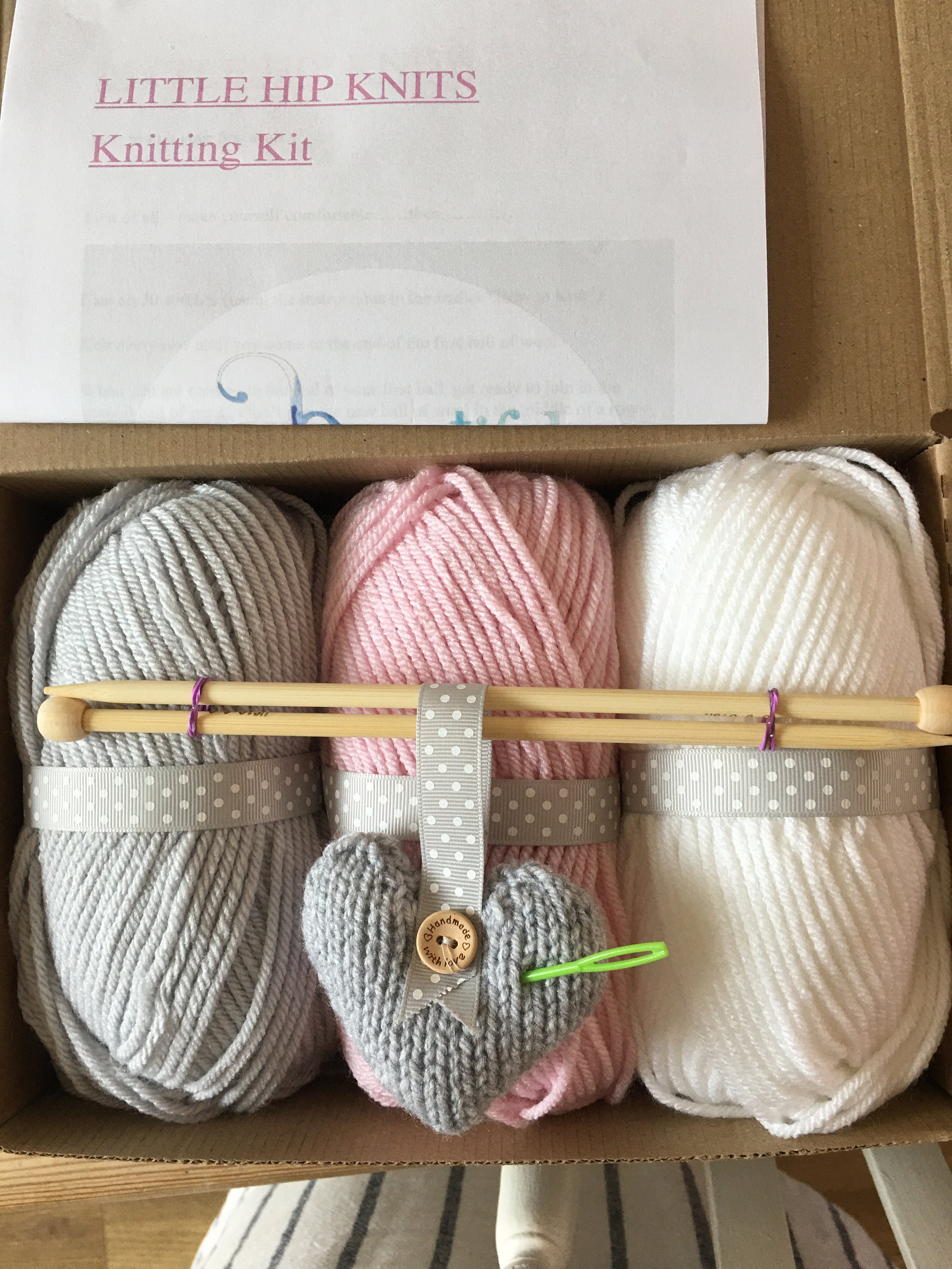 Beginner Knitting KIT. Starter knitting kit for absolute Etsy