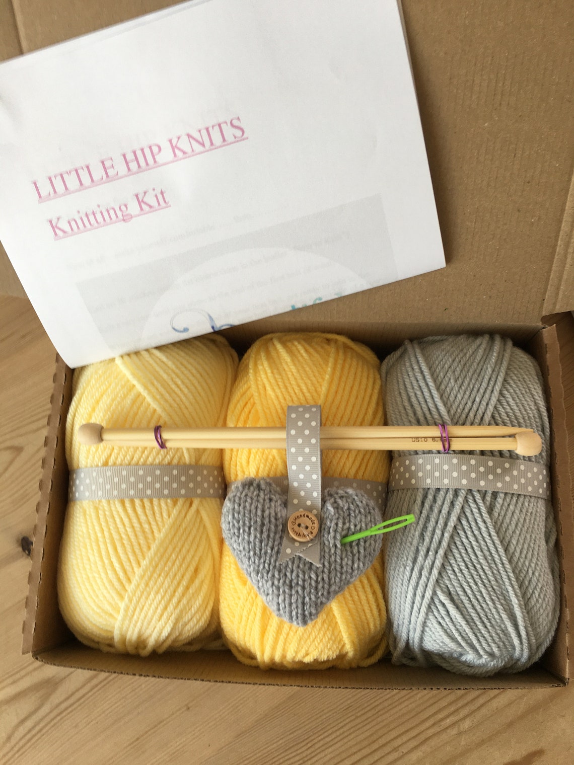 Beginner Knitting KIT. Starter knitting kit for absolute Etsy