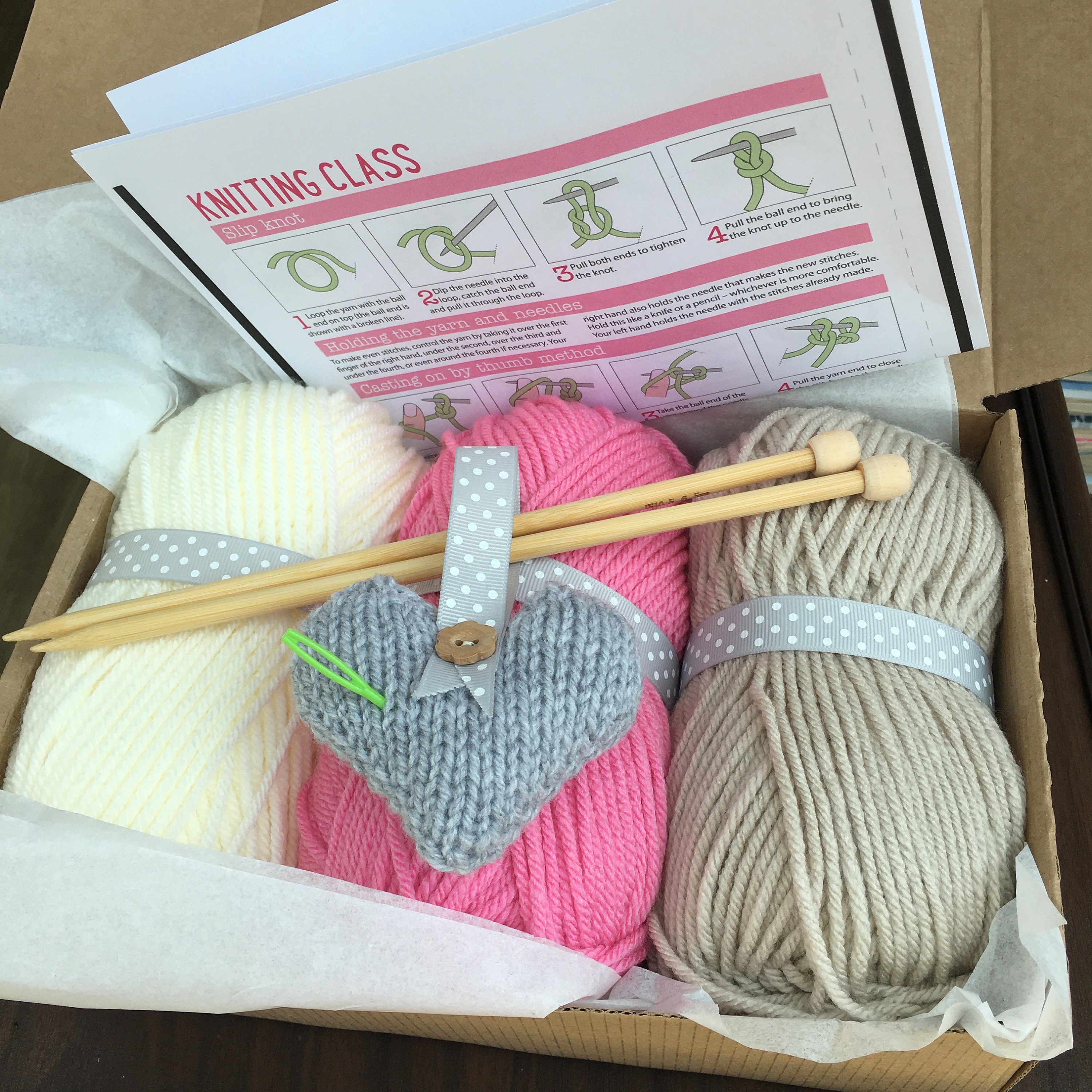 Beginner Knitting KIT. Starter knitting kit for absolute Etsy