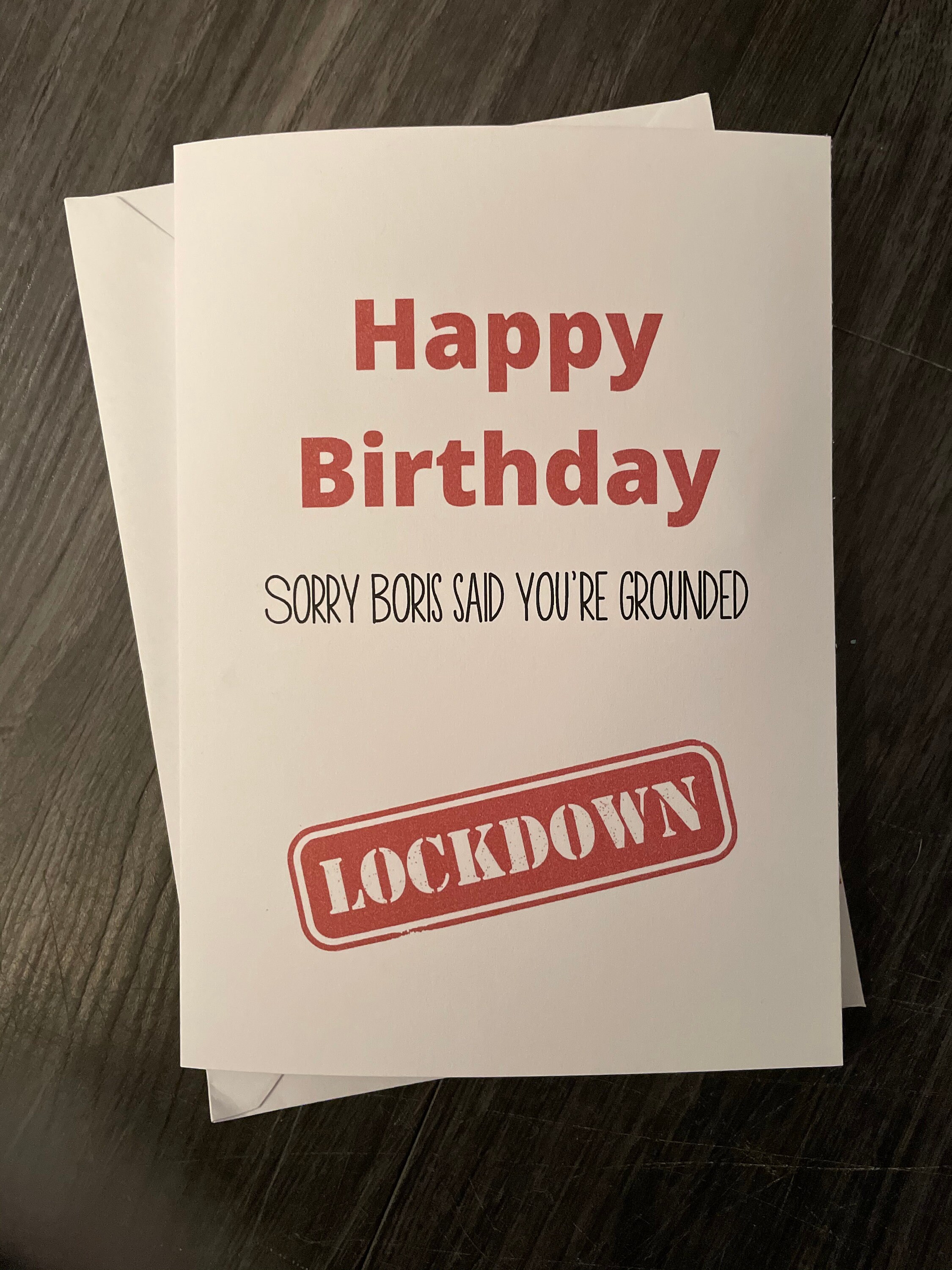 Happy Lockdown Birthday Card lockdown happy birthday Etsy