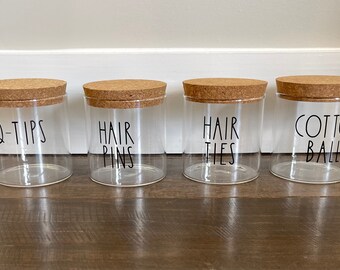 Bathroom Canisters Etsy