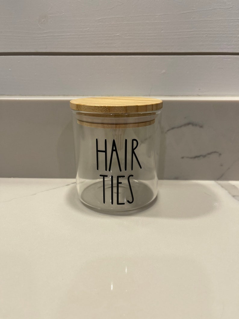 Rae Dunn Inspired Bathroom Storage Jars Set or Individual Etsy