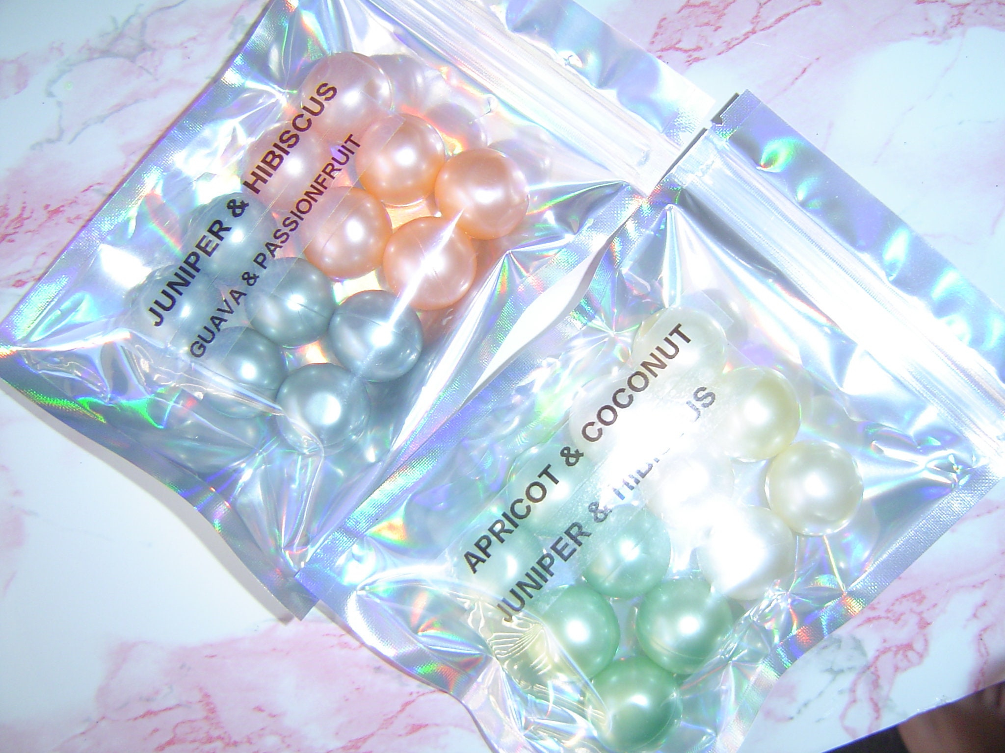 Bath Oil Pearls Etsy