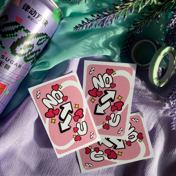 Pink Uno Reverse Card | Sticker