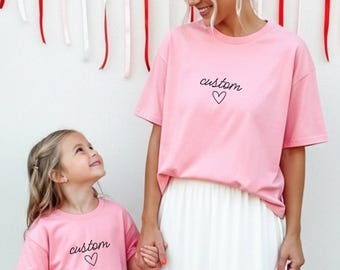 Custom Personalized Name T-Shirt - Birthday, Valentines Gift, Comfort Colors® 1717, Gildan 18000, S-2XL